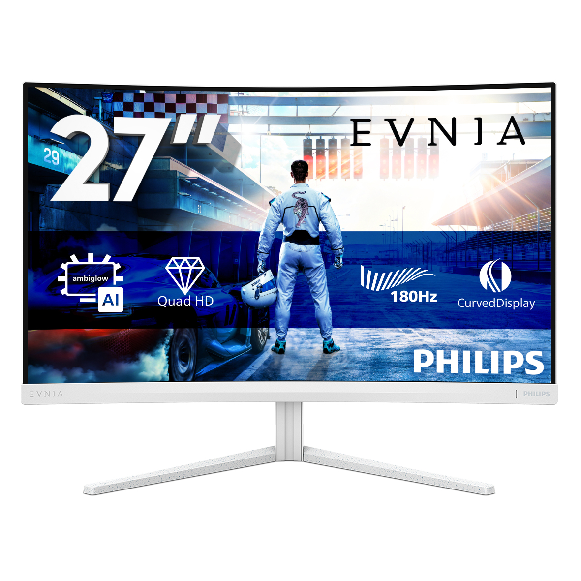 Philips Evnia 5000 27M2C5501/00 PC-skjerm 68,6 cm (27") 2560 x 1440 piksler Quad HD LCD Hvit
