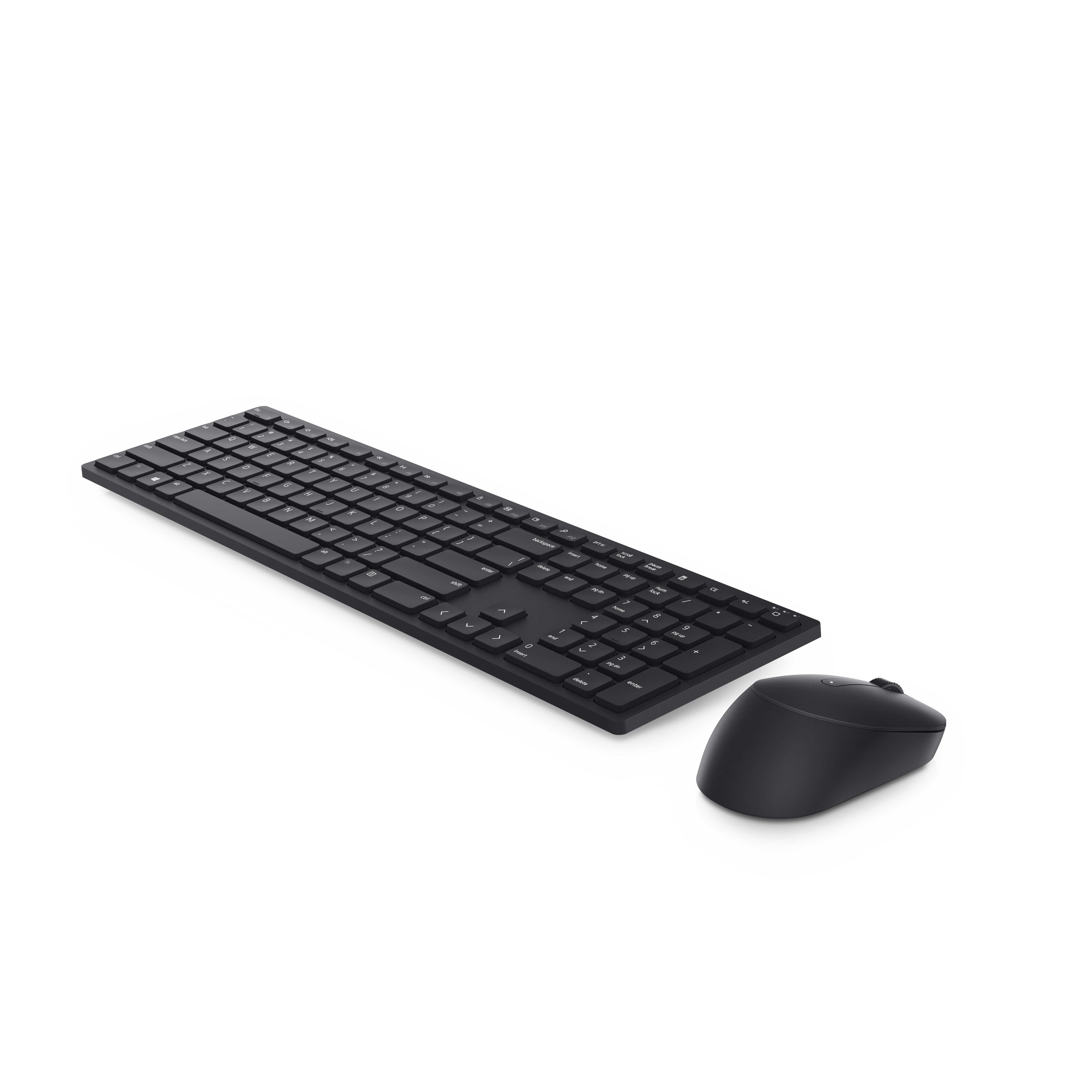 DELL KM5221W tastatur Mus inkludert Kontor RF kabel-fri QWERTY Nordisk Svart