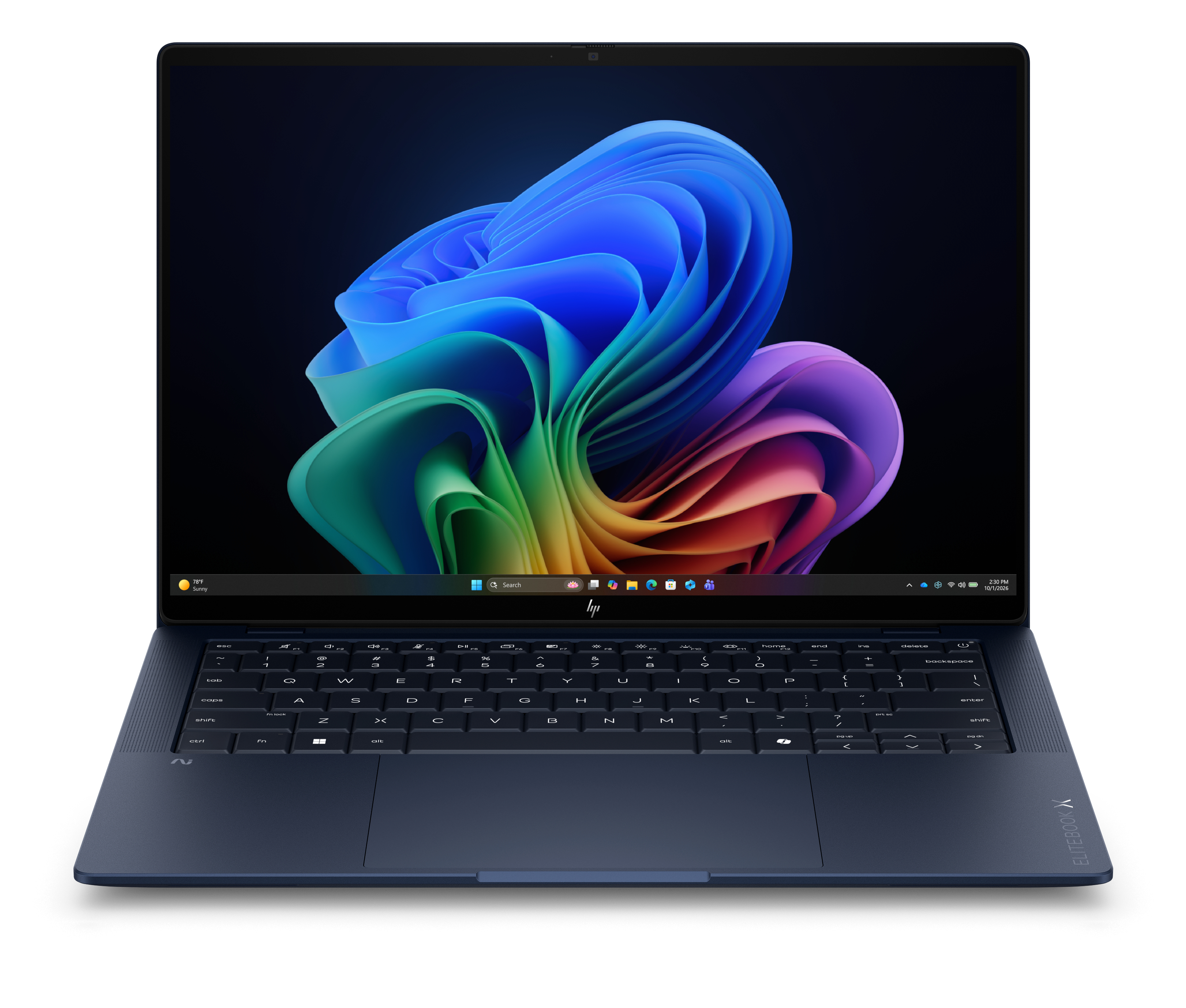 HP DT9R3AT bærbar PC Copilot+ PC Snapdragon X1P-42-100 Laptop 35,6 cm (14") WUXGA 32 GB LPDDR5x-SDRAM 512 GB SSD Wi-Fi 7 (802.11be) Windows 11 Pro Blå