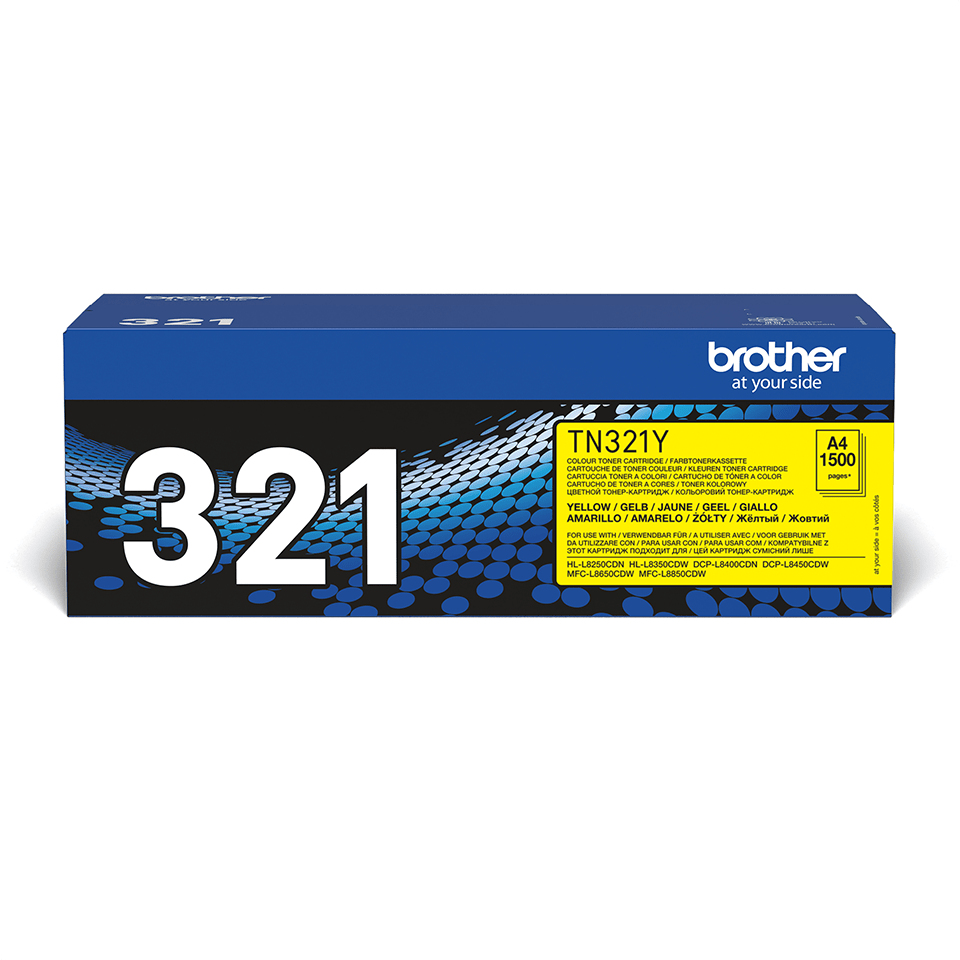 Brother TN-321Y tonerpatron 1 stykker Original Gult