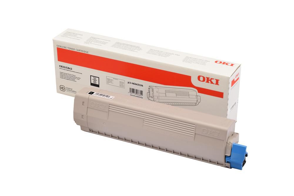 OKI TONER Black C833/843 10K