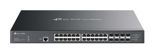 TP-Link Omada SX3832MPP nettverkssvitsj Håndtert L2+ 10G Ethernet (100/1000/10000) Strøm over Ethernet (PoE) DIN rail Svart