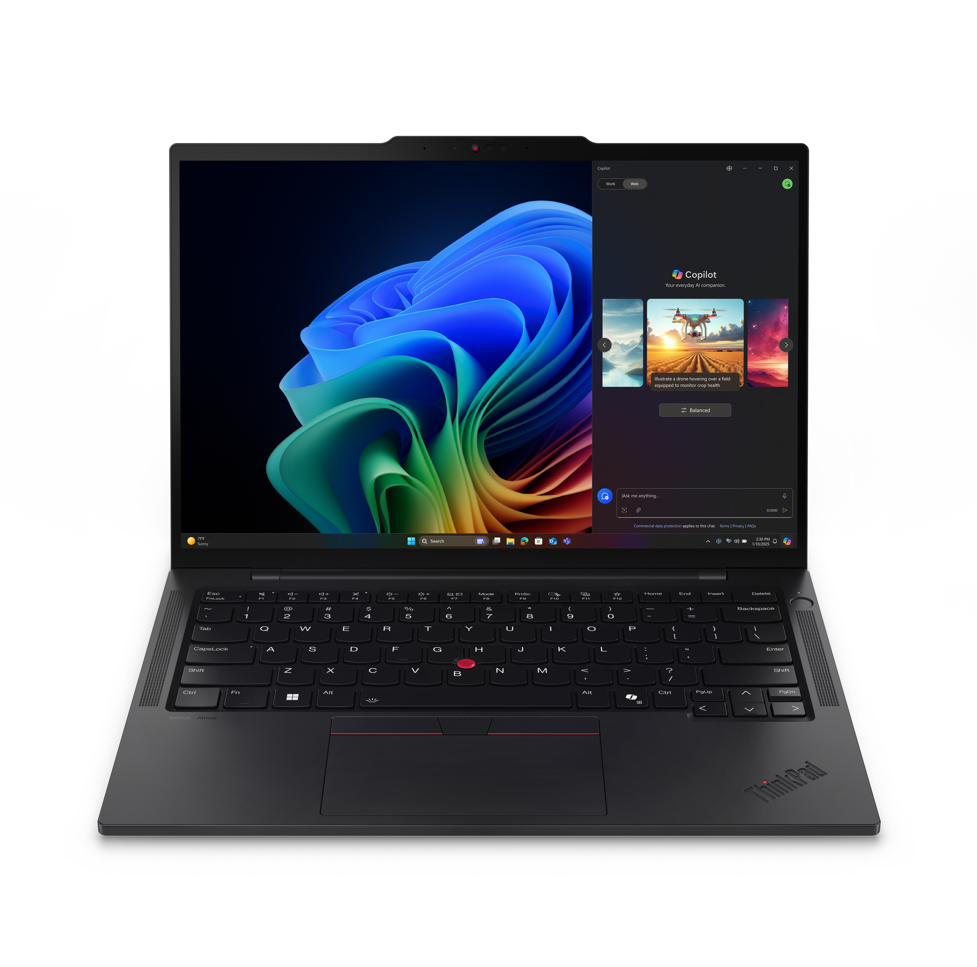 Lenovo ThinkPad T14s Gen 6 (Intel) Copilot+ PC Intel Core Ultra 7 258V Laptop 35,6 cm (14") WUXGA 32 GB LPDDR5x-SDRAM 512 GB SSD Wi-Fi 7 (802.11be) Windows 11 Pro Nordisk Svart