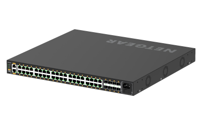 NETGEAR GSM4248P Håndtert L2/L3/L4 Gigabit Ethernet (10/100/1000) Strøm over Ethernet (PoE) Svart