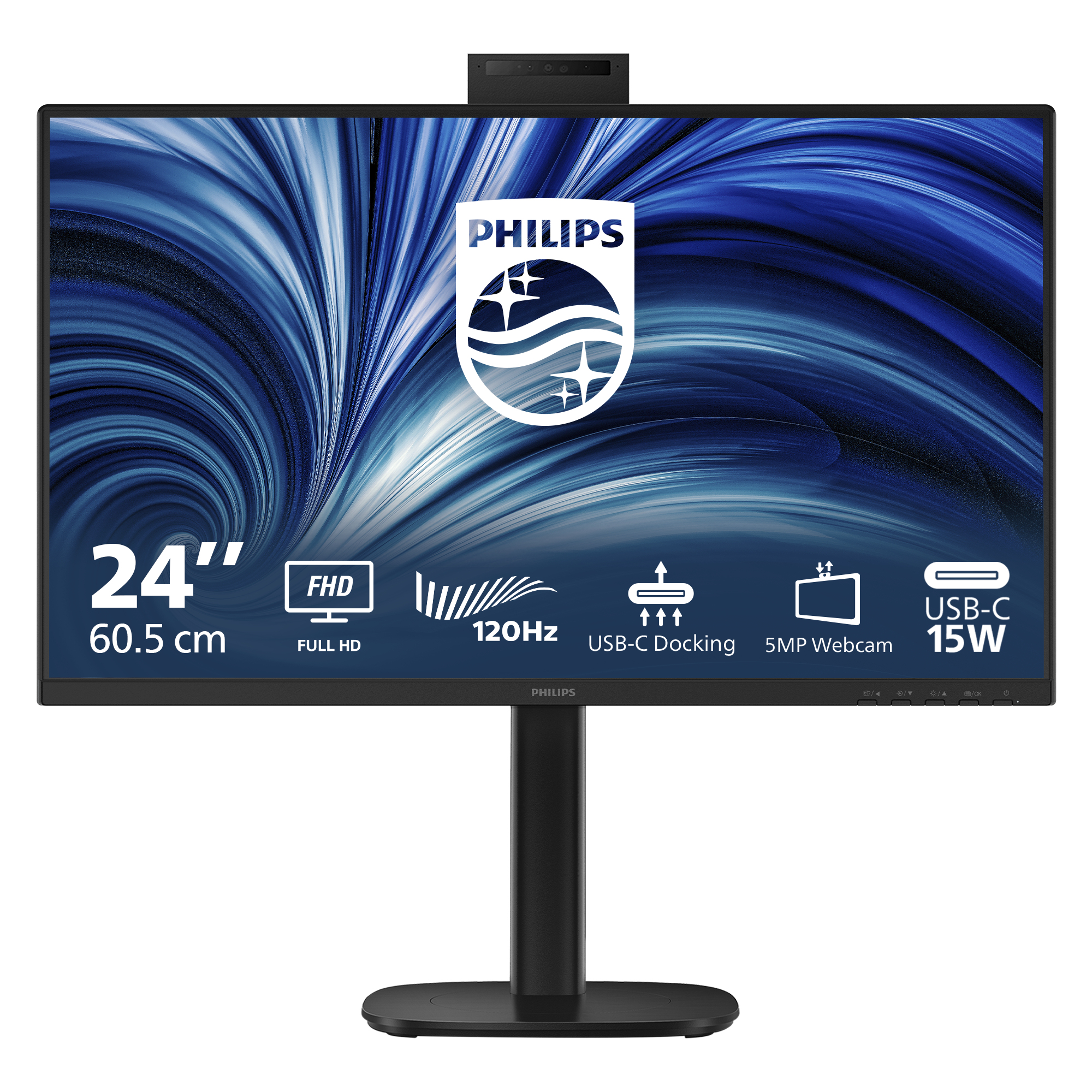 Philips 3000 series 24B2U3301H/00 PC-skjerm 60,5 cm (23.8") 1920 x 1080 piksler Full HD LCD Svart