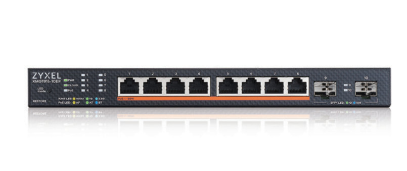 Zyxel XMG1915-10EP Håndtert L2 2.5G Ethernet (100/1000/2500) Strøm over Ethernet (PoE)