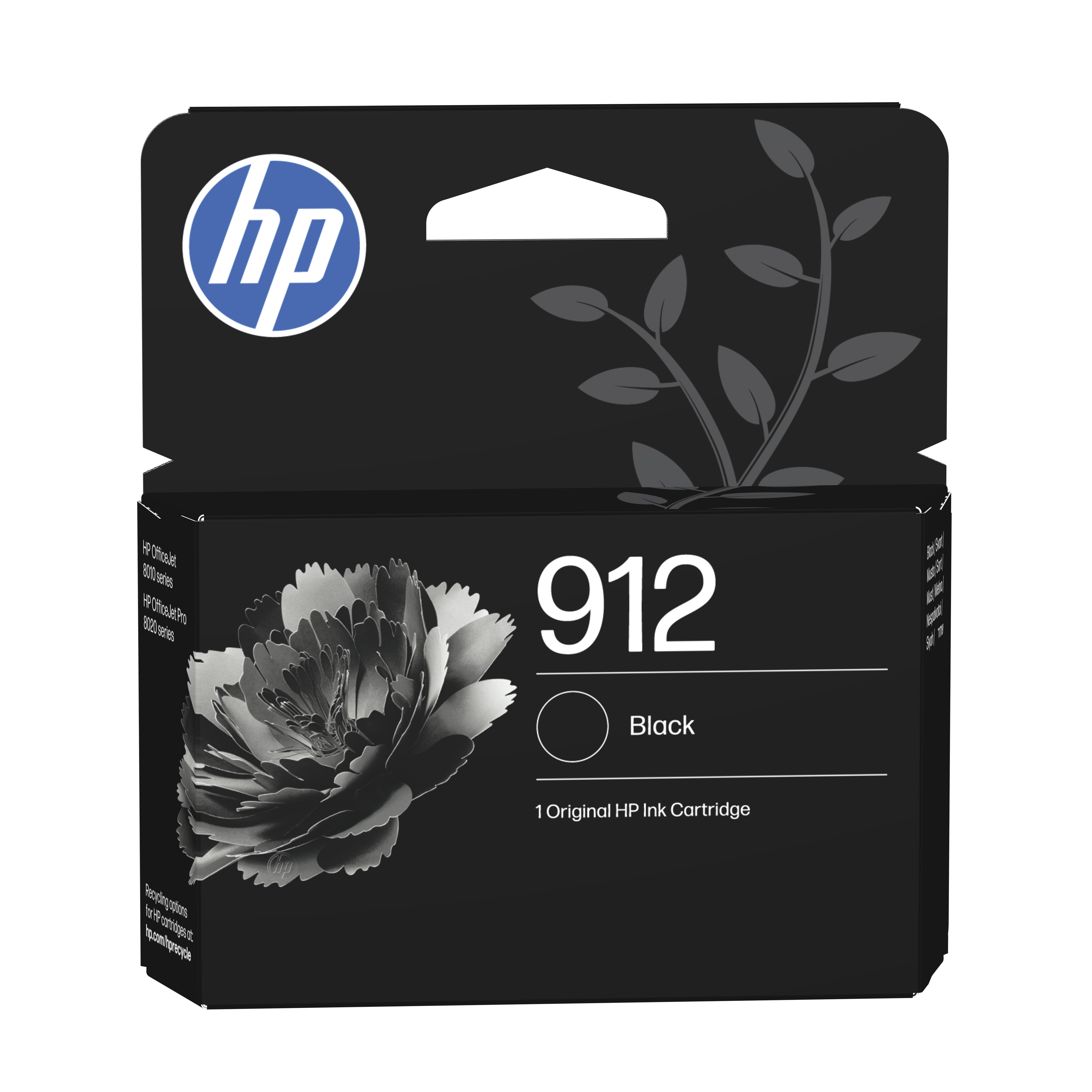HP 912 4-pakning med originalblekkpatroner, svart/cyan/magenta/gul