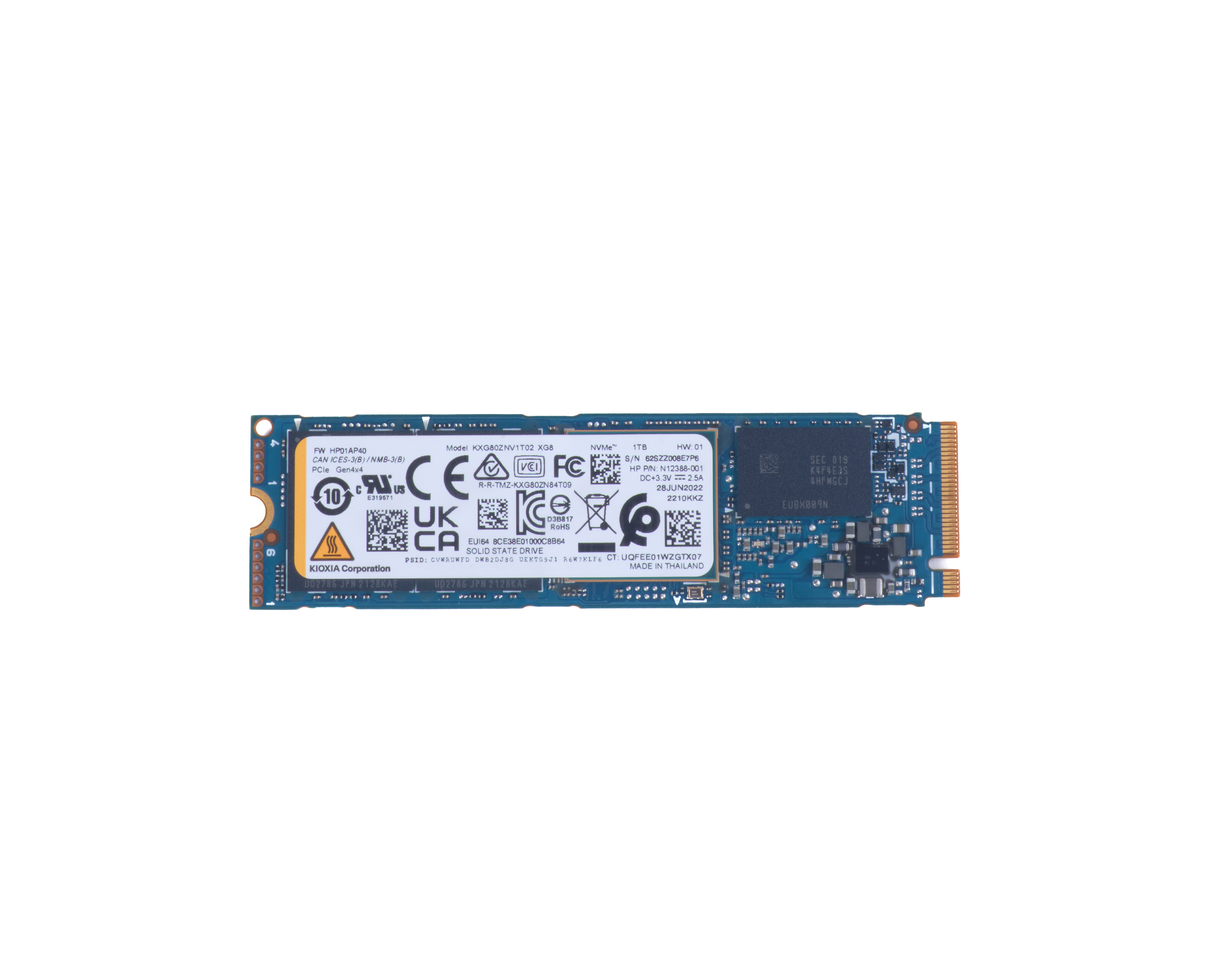 HP 1 TB PCIe-4x4 SSD-stasjon