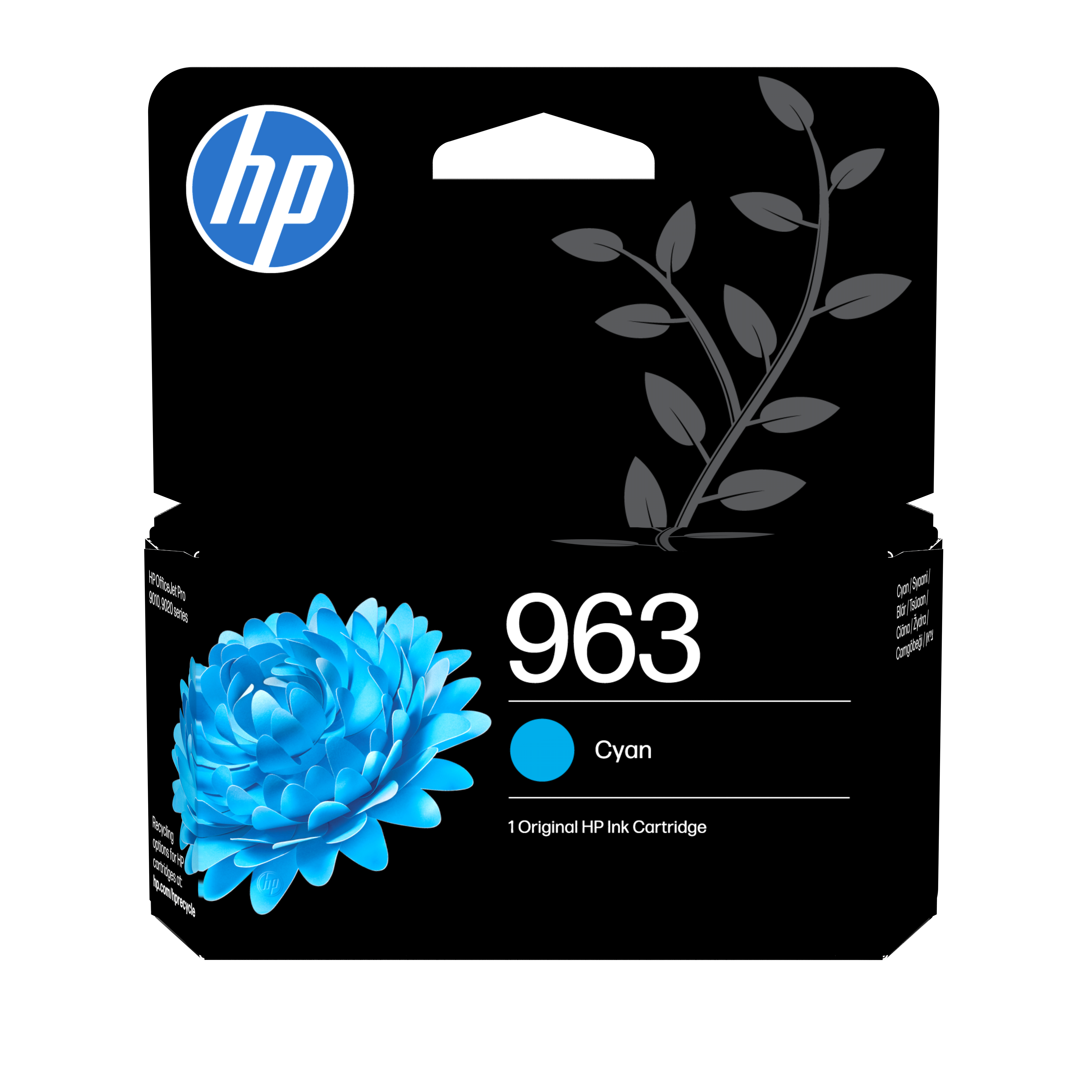 HP 963 cyan original blekkpatron