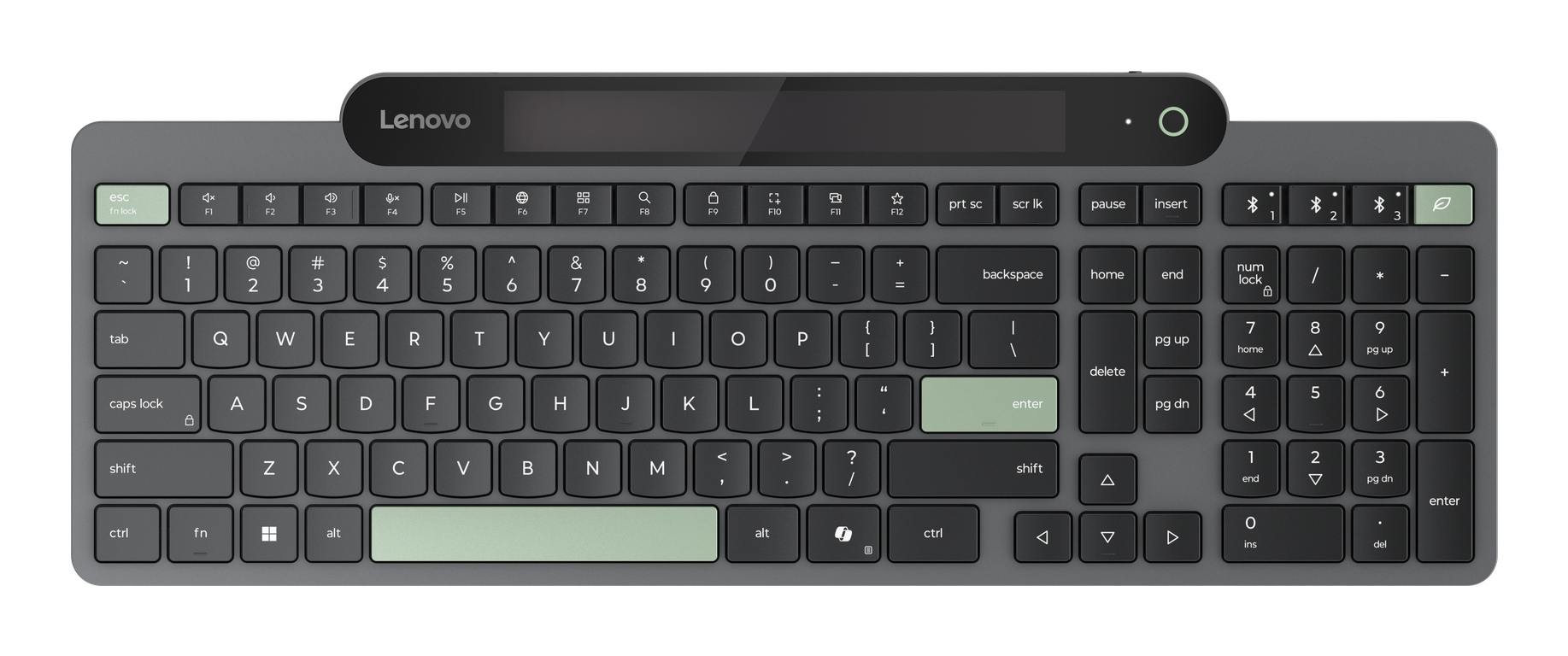Lenovo 4Y41R69495 tastatur Hjem/Kontor Bluetooth Nordisk Svart, Grønn