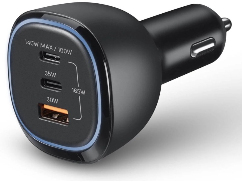 Andersson 165W Billader (sort) PD140W, 2x USB-C, 1x USB-A, hurtiglading