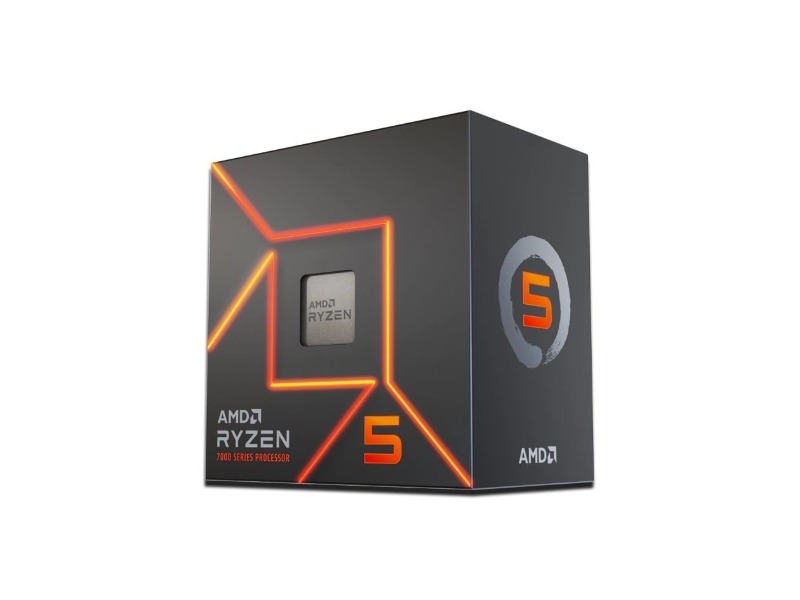 AMD Ryzen 5 7600 CPU Socket AM5, 6-Core, 12-Thread, 4.0/5.2GHz, 65W, inkl. kjøler