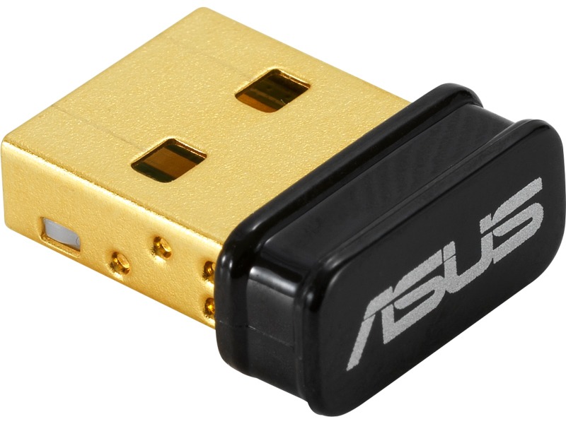 ASUS USB-BT500 Bluetooth 5.0 USB Adapter (sort) 2x dataoverføring, 4x signalrekkevidde, bakoverkompatibel med BT 4