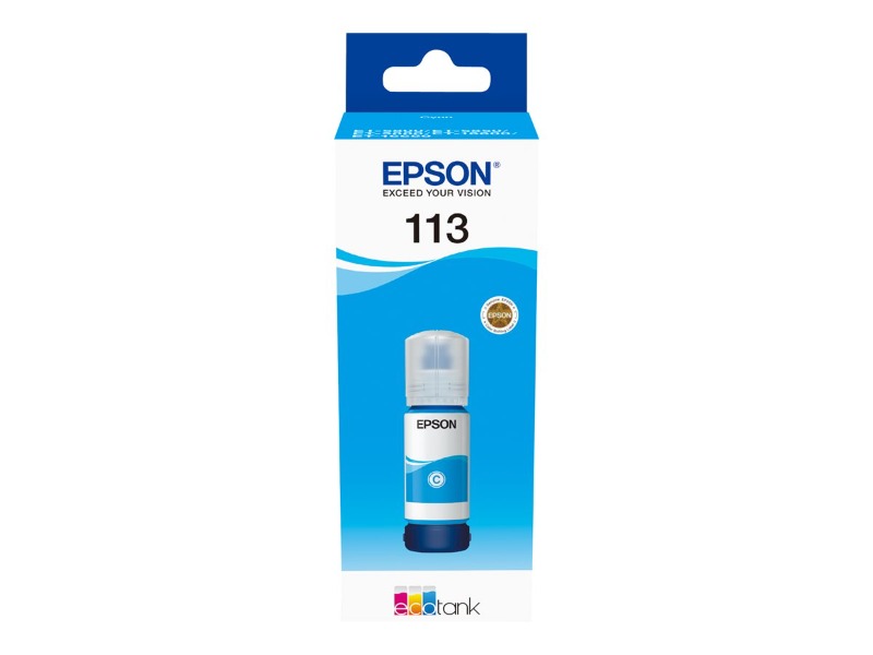 Epson 113 EcoTank Pigment Cyan ink bottle