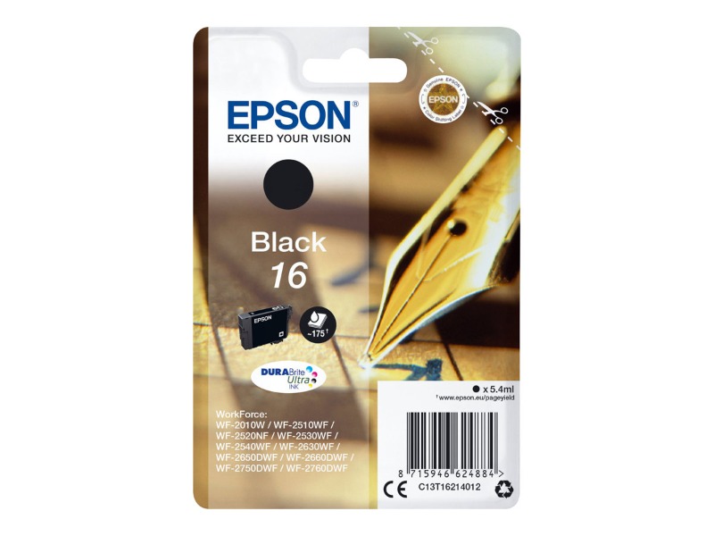Epson 16 Blekkpatron BK 175 sider