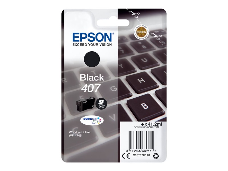 Epson 407 WF-4745 Series Ink Cartridge Black