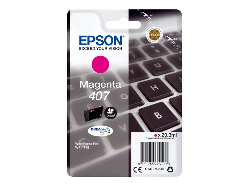 Epson 407 WF-4745 Series Ink Cartridge Magenta