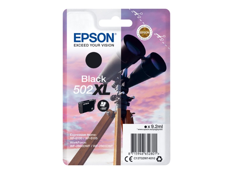 Epson Blekk 502XL Sort
