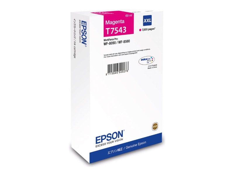 Epson T7543 - 69 ml - XXL - magenta - blekkpatron