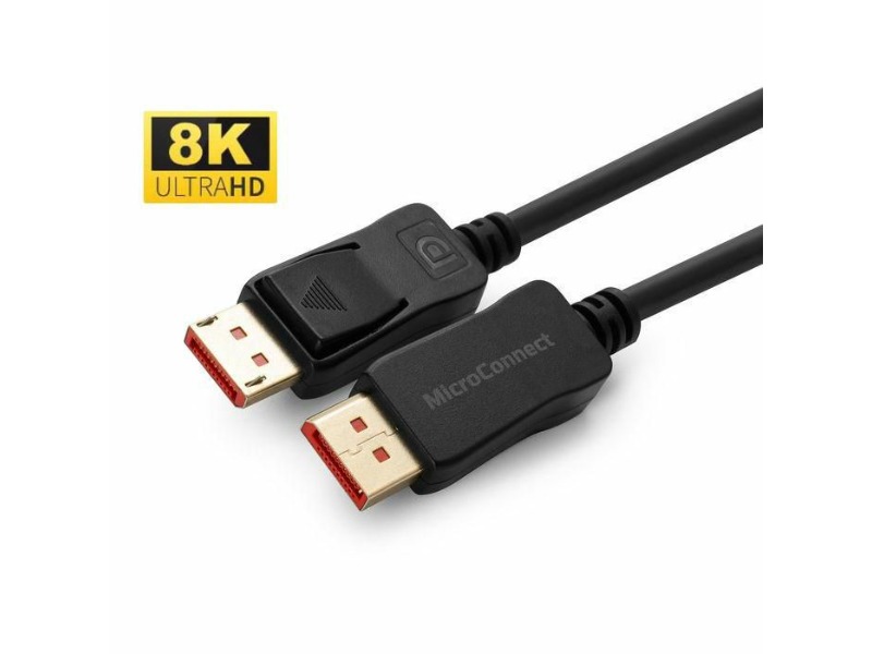 MicroConnect 8K DisplayPort 1.4-kabel, 2m