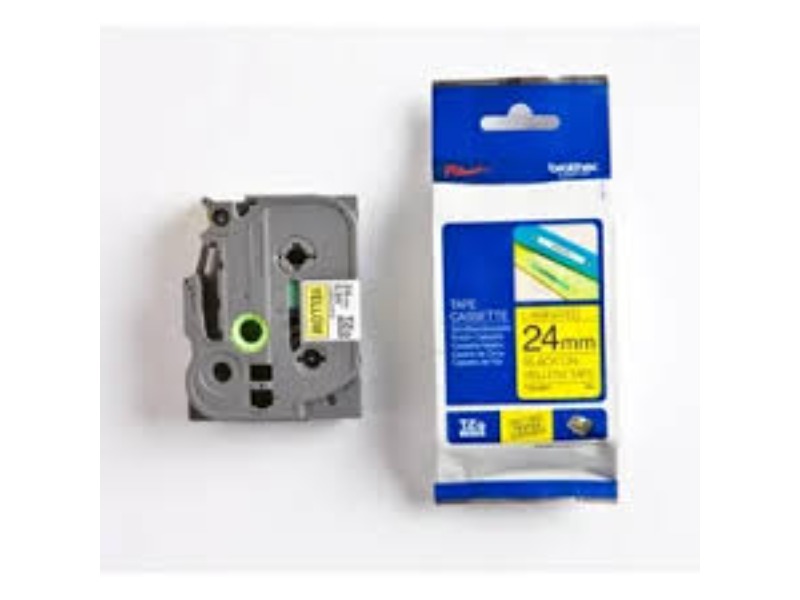 Brother TZE651 tape cassette 24mm 8m Black/Yellow