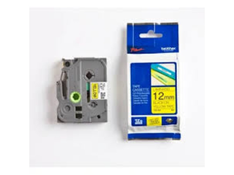 Brother TZE631 tape cassette 12mm 8m Black/Yellow