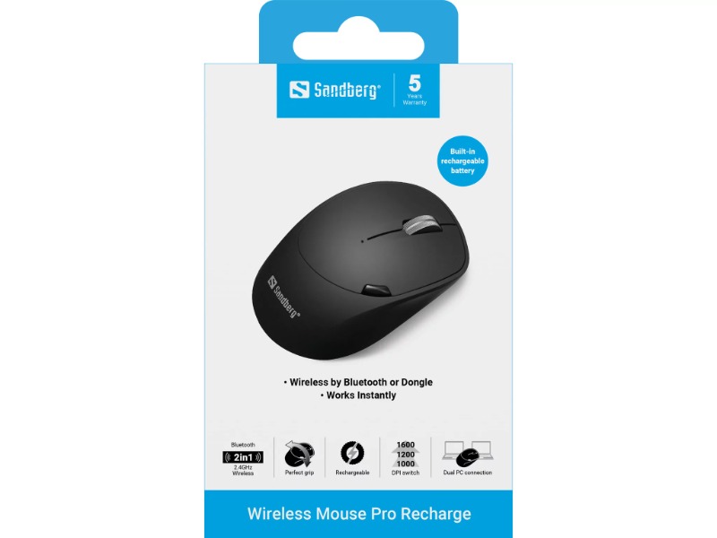 Sandberg Wireless Mouse Pro Recharge