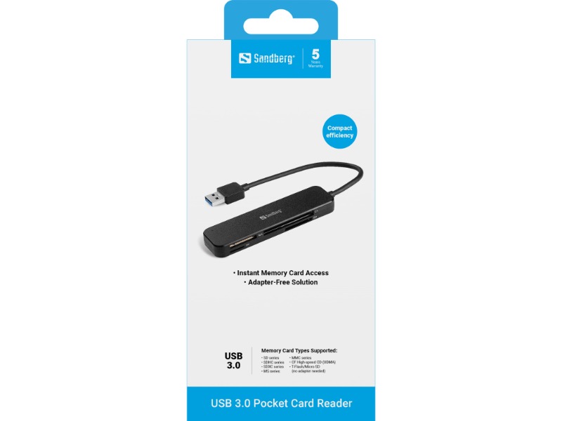 Sandberg USB 3.0 Pocket Card Reader