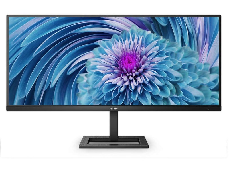 Philips 34" skjerm 346E2LAE/00  3440x1440 VA, 100hz, 1ms*, 4000:1, Speakers, HDMI/DP/USB-C(65w)