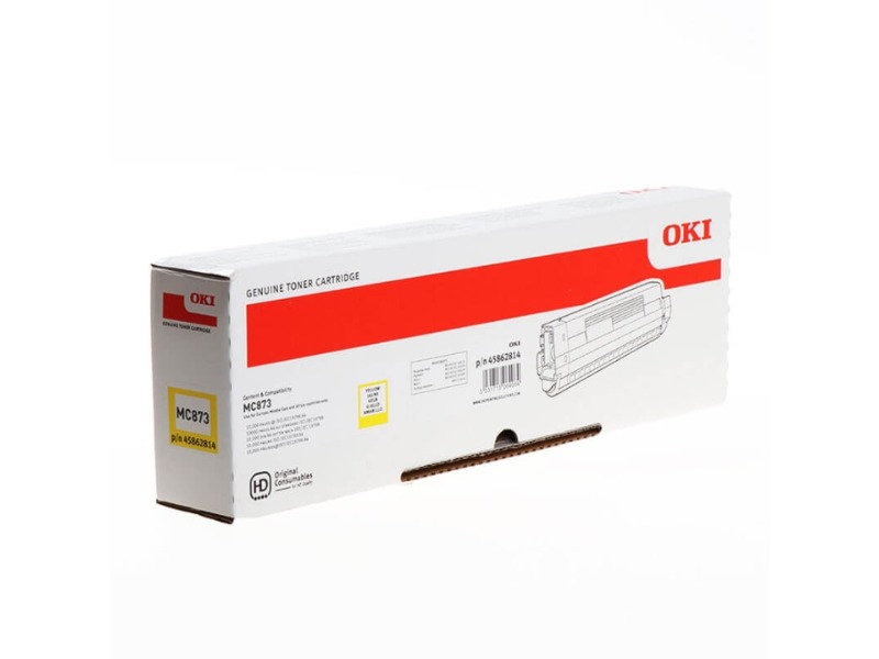 OKI MC873 yellow toner 10K
