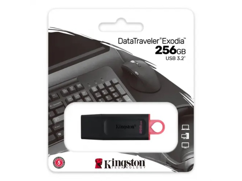 Kingston DataTraveler Exodia Minnepenn 256GB, USB 3.2