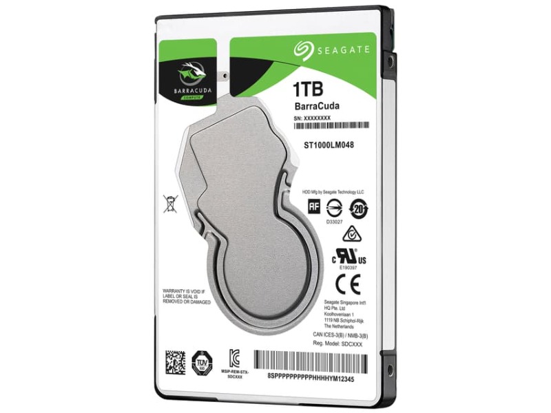 Seagate BarraCuda 2,5" intern harddisk (1 TB)